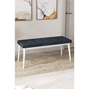Arwen Serisi Bench, Gürgen Tam Isleket, 1.sınıf Babyface Kumaş , Antrasit Bench , Beyaz Ayak