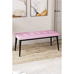 Pera Serisi Bench,gürgen Tam Isleket 1.sınıf Kumaş / Pembe-siyah