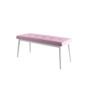 Pera Serisi Bench,gürgen Tam Isleket 1.sınıf Kumaş / Pembe-beyaz