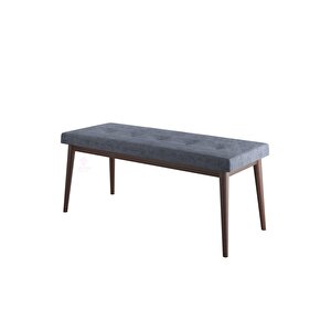 Pera Serisi Bench,gürgen Tam Isleket 1.sınıf Kumaş / Fume-ceviz