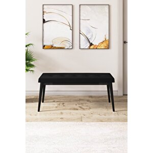 Pera Serisi Bench , Geniş Oturma Alanlı , 1. Sınıf Kumaş , Siyah Bench , Siyah Gürgen Ayak