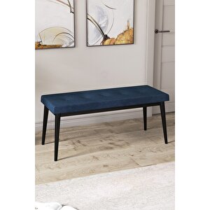 Arwen Serisi Bench, Gürgen Tam Isleket, 1.sınıf Babyface Kumaş , Lacivert Bench , Siyah Ayak
