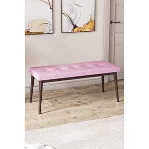 Pera Serisi Bench,gürgen Tam Isleket 1.sınıf Kumaş / Pembe-ceviz
