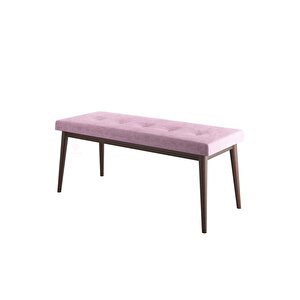Pera Serisi Bench,gürgen Tam Isleket 1.sınıf Kumaş / Pembe-ceviz