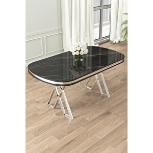 Sonata 90x168 Sabit Lak Panel Masa Krom Ayak
