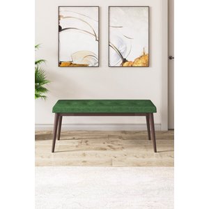 Rio Serisi Bench'li Barok Ahşap Desenli Mdf Mutfak Masası 4 Haki Sandalye Takımı