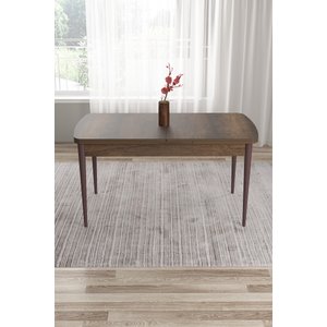 Tia Serisi 80x132 Mdf Açılabilir Barok Ahşap Desen Gold Detay Masa Takımı Ve 6 Antrasit Sandalye