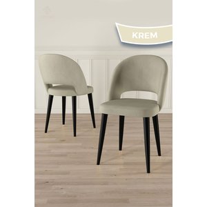 Arvon Serisi Mdf 90x168 Sabit Siyah Mermer Desen Mutfak Masa Takımı 6 Krem Sandalye