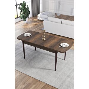 Mun Serisi 80x132 Açılabilir Mdf Barok Ahşap Desen Mutfak Masası