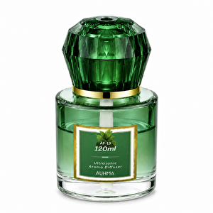 Auhma Af-13 120ml Şarjlı Ultrasonik Araç Koku Difüzörü Yeşil Ambiyans Işıklı Mingdao Esans Aroma Yayıcı