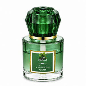 Auhma Af-13 120ml Şarjlı Ultrasonik Araç Koku Difüzörü Yeşil Ambiyans Işıklı Blue Tea Esans Aroma Yayıcı