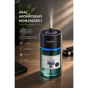 Auhma Af-10 Araç İçi Hava Nemlendirici Ve Koku Makinesi Blue Ocean Esansı – 120ml Aromaterapi Difüzör Araç Kokusu