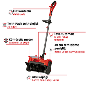 Akülü Kar Püskürtme Makinesi Ge-st 36/40 Li E-solo 3417011