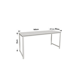 Çam/siyah 60 X 160 Cm, Ofis Masası, Çalışma Masası, Bilgisayar Masası, Yemek Masası, Metal Ayaklı