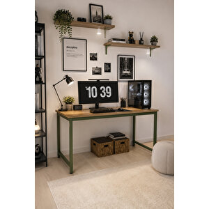 Çam Çalışma Masası, Yeşil Çalışma Masası, 140 Cm Çalışma Masası, Çocuk Çalışma Masası, Calisma Masasi, Ders Çalışma Masası, Ofis Masası, Bilgisayar Masası, Pc Masası, Yemek Masası, Metal Ayaklı