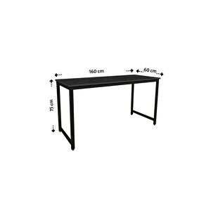 Merkür/beyaz 60 X 160 Cm Çalışma Masası, Bilgisayar Masası, Yemek Masası, Metal Ayaklı