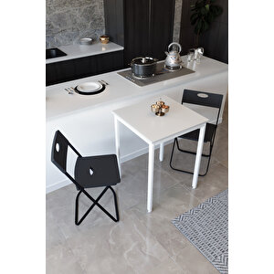 Balkon Bahçe Mutfak 3' Lü Bistro Set Masa Sandalye Takımı