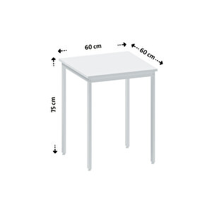 Balkon Bahçe Mutfak 5'li Bistro Set Masa Sandalye Takımı