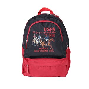 U.s. Polo Assn. Sırt Çantası Siyah Kırmızı 22040