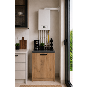 Bien Kombi Alt Dolabı – Kahve Köşesi - Çok Amaçlı Dolap - Erzak - Mutfak - Kiler Dolabı - 50 Cm - Atlantikçam