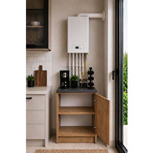 Bien Kombi Alt Dolabı – Kahve Köşesi - Çok Amaçlı Dolap - Erzak - Mutfak - Kiler Dolabı - 50 Cm - Atlantikçam