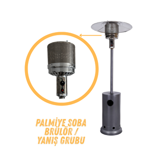 Palmiye Soba Yanış Grubu - Şemsiye Ve Mantar Tipi Isıtıcı Uyumlu Komple Brülör Seti