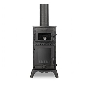 Dorello Odun Kömür Sobası Pik Döküm Fırınlı Kuzine Soba Drl-053