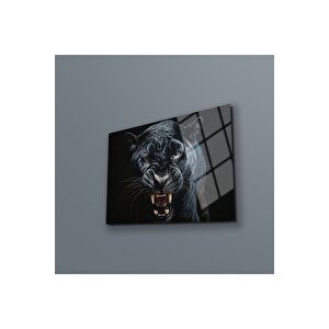 Panter Kırılmaz Temperli Cam Üzeri Solmaz Baskı | Doğa Ve Manzara Temalı Dekoratif Cam Tablo, Salon, Yatak Odası Ve Ofis Dekoru, 45x30 cm