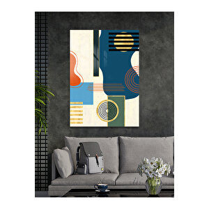 Çizgi Ve Denge – Renkli Geometrik Sanat Cam Tablo - Modern Tarz Ev Dekorasyonu | Çocuk Odası Temalı Dekoratif Duvar Tablosu, Çocuk Odası Ve Oyun Alanı Dekoru, 60x90 cm