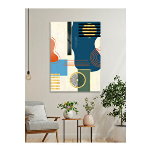 Çizgi Ve Denge – Renkli Geometrik Sanat Cam Tablo - Modern Tarz Ev Dekorasyonu | Çocuk Odası Temalı Dekoratif Duvar Tablosu, Çocuk Odası Ve Oyun Alanı Dekoru, 60x90 cm