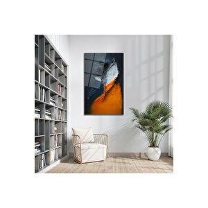 Soyut Doğa Manzarası Temalı Cam Tablo | Doğa Ve Manzara Temalı Dekoratif Duvar Tablosu, Salon, Yatak Odası Ve Ofis Dekoru, 30x45 cm