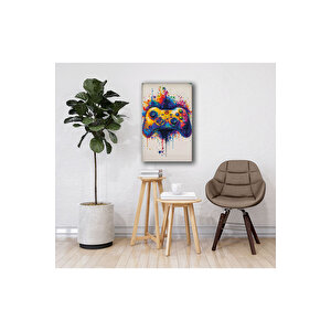 Oyun Kolu Temalı Lüx Cam Tablo | Lüks Modern Dekorasyon Temalı Dekoratif Duvar Tablosu, Salon, Ev Ve Ofis Dekoru, 30x45 cm