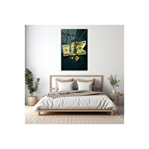 Kırık Cam Efektli Benjamin – Modern & Anlamlı Cam Tablo | Doğa Ve Manzara Temalı Dekoratif Duvar Tablosu, Salon, Yatak Odası Ve Ofis Dekoru, 90x60 cm