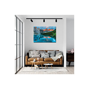 Okyanus Manzara Cam Tablo #pct0204 | Deniz Temalı Dekoratif Duvar Tablosu, Salon, Ofis Ve Yazlık Dekoru, 60x90 cm