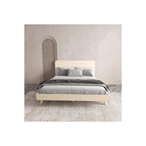 Soft Wood Model Masif Ahşap Karyola Kolay Kurulum Fırınlanmış İthal Sibirya Çamı 120x200 Yatak Uyumlu 120x200 cm