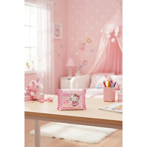 Sanrio Lisanslı Hello Kitty İnci Dokulu Kuru Mendil – %100 Viskon Yumuşak Ve Emici Mendil (25 Adet)