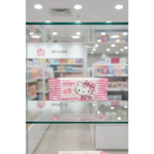 Sanrio Lisanslı Hello Kitty İnci Dokulu Kuru Mendil – %100 Viskon Yumuşak Ekonomik Paket (80 Adet)