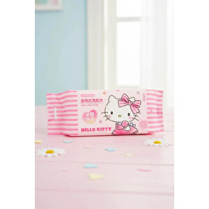 Sanrio Lisanslı Hello Kitty İnci Dokulu Kuru Mendil – %100 Viskon Yumuşak Ekonomik Paket (80 Adet)