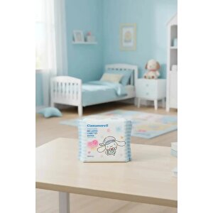 Sanrio Lisanslı Cinnamoroll İnci Dokulu Kuru Mendil – %100 Viskon Yumuşak Ve Hassas Mendil (25 Adet)