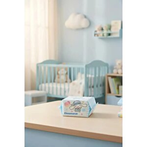 Sanrio Lisanslı Cinnamoroll İnci Dokulu Kuru Mendil – %100 Viskon Yumuşak Ve Hassas Mendil (25 Adet)