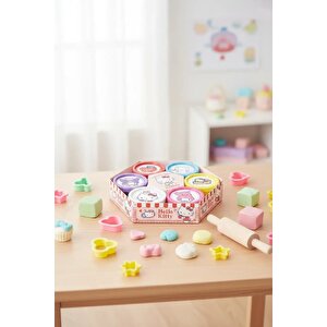 Sanrio Lisanslı Tatlı Serisi Oyun Hamuru Seti – 6 Çeşit Yaratıcı Oyun Hamuru