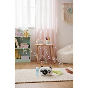 Lisanslı Panda Kamera Figürlü Baloncuk Oyuncak 9 Cm – Askılı Taşınabilir Eğlence