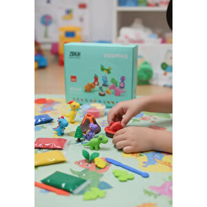 Lisanslı Açık Kil Serisi Bebek Dinozor – Eğitici Ve Yaratıcı Oyun Hamuru Seti 15,5 Cm