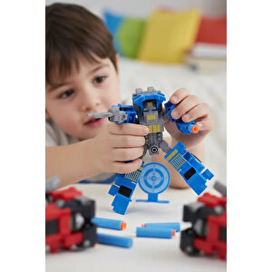 Lisanslı Transformation Seti – Mavi Robot Ve Kırmızı Tabanca İçerikli Dayanıklı Pp Malzeme Aksiyon Oyuncak Seti 39.5 Cm
