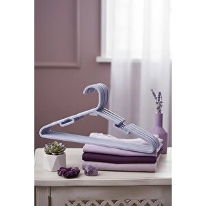 Lisanslı Kaymaz Elbise Askısı 10lu Paket – Mor Gardırop Dolap Düzenleyici