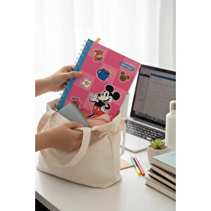 Disney Lisanslı Mickey Mouse A5 Boyutunda 6 Aylık Haftalık Ve Aylık Spiralli Akademik Planlayıcı