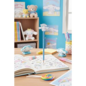 Sanrio Lisanslı Cinnamoroll Kalem Ve Silgi Seti – Sevimli Okul Ve Ofis Aksesuarı 19 Cm