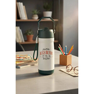 Bugs Bunny Lisanslı Retro Serisi Tutacaklı Ve El Askılı Termos 550 Ml