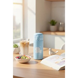 Lisanslı Hayvan Serisi Isı Yalıtımlı Şişe 300 Ml – Mavi