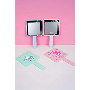 Sanrio Lisanslı Kare El Aynası Ergonomik Tasarım 22 Cm